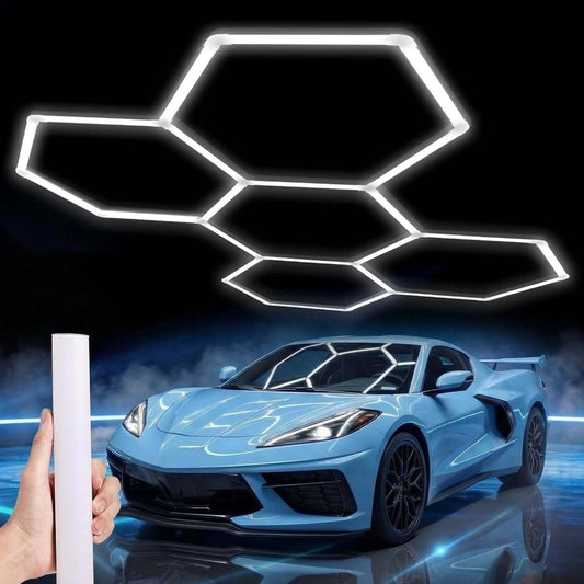 Hexagon 5000K LED Garage Lights 25 pack super bright 26300Lm for garage workshop gym basement