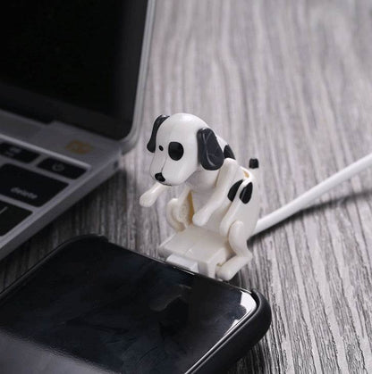 Puppy-themed mobile phone charging cable with Apple Lightning and type-C interfaces in multiple colors and styles