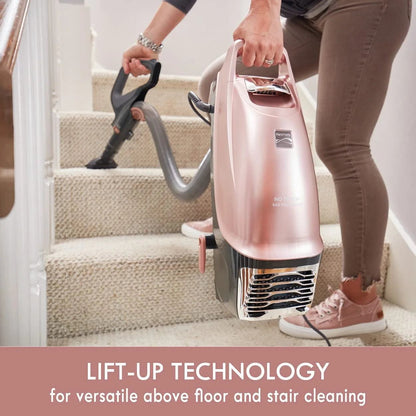 BU4050 Intuition Bagged Upright Vacuum, Liftup Cleaner with Hair Eliminator Brushroll, Pet Handi-Mate for Carpet, Hard Floor, Rose Gold