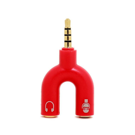 Colorful 3.5mm earphone splitter adapter with 24K gold plated connection for mobile devices