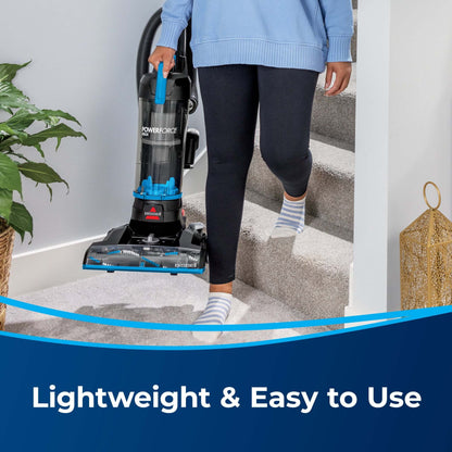 Powerforce Helix, Bagless, Upright Vacuum, Pet Friendly, Scatter-Free Technology, Helix Dirt Separation System, Lightweight, 3313, Blue & Black