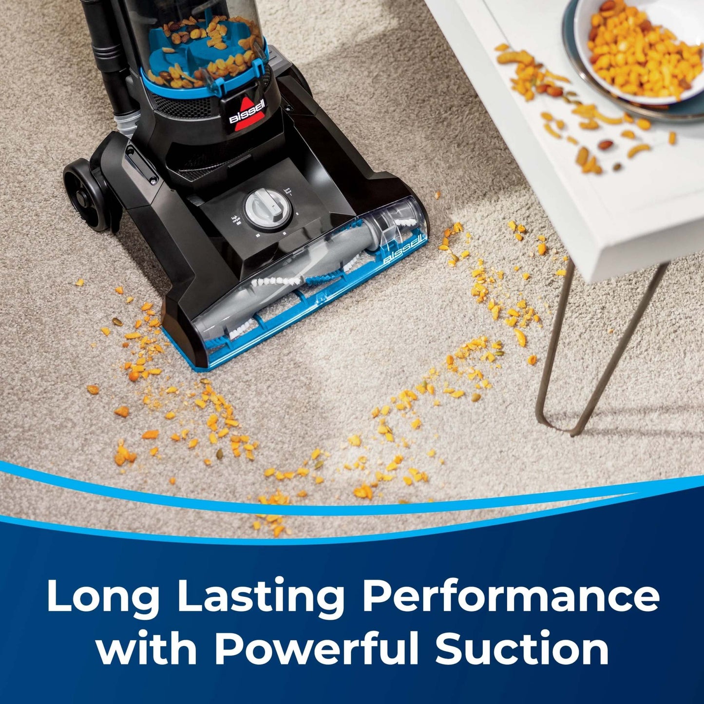 Powerforce Helix, Bagless, Upright Vacuum, Pet Friendly, Scatter-Free Technology, Helix Dirt Separation System, Lightweight, 3313, Blue & Black