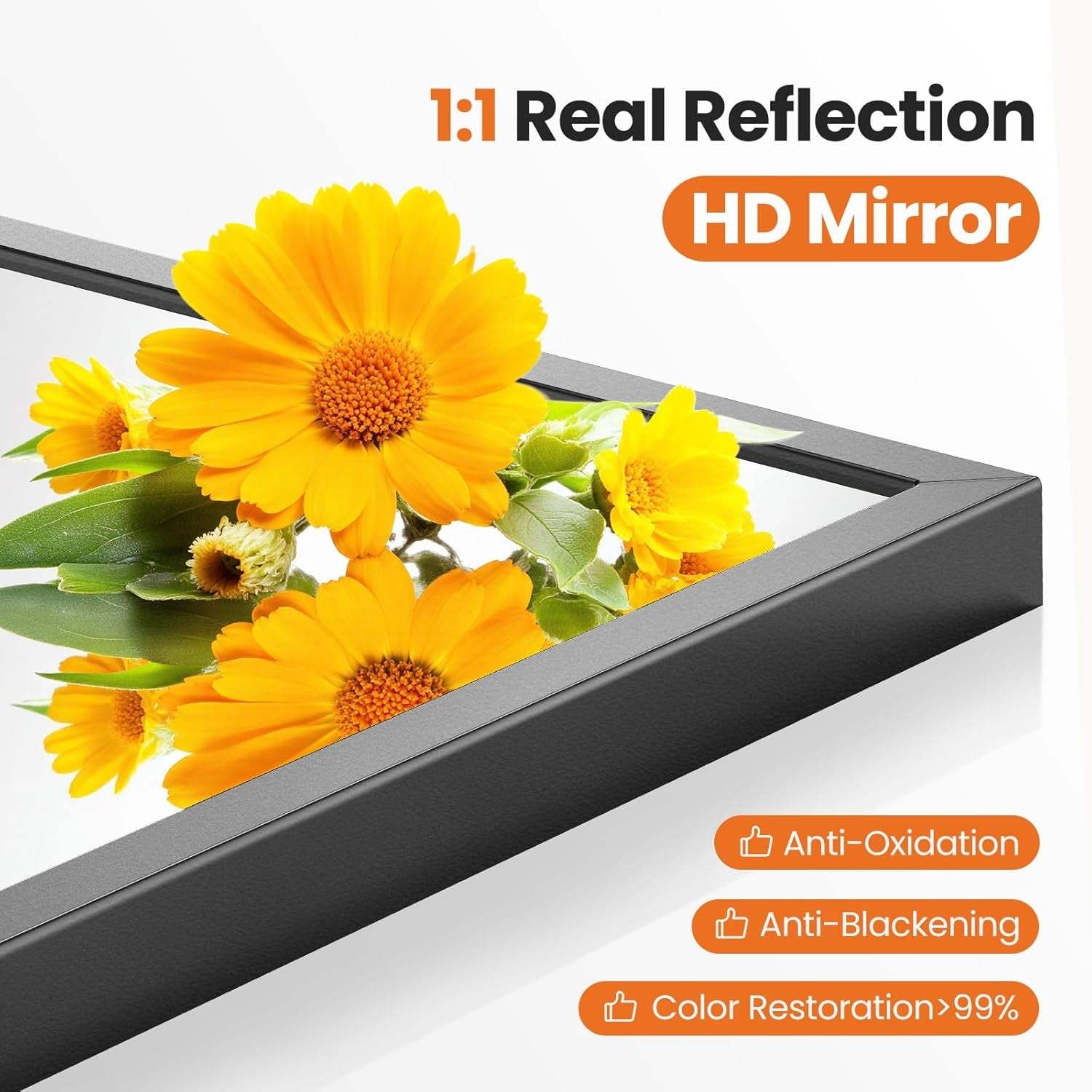 20"X30" Arched Black Bathroom Mirrors for Wall | Bathroom Mirrors for over Sink, Metal Framed with HD Shatter-Proof Glass for Entryway, Living Room, Bedroom