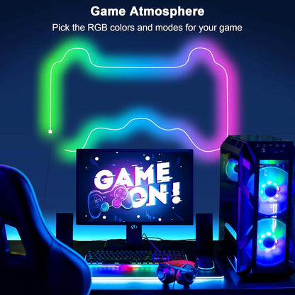 12M(2 Roll 6M) RGB Neon Lights LED Rope Light,40Ft Waterproof Bluetooth APP Remote Control Music Sync Strip Light,24V Flexible DIY Silicone Light for Bedroom Home Indoor Outdoor Decor(40Ft)